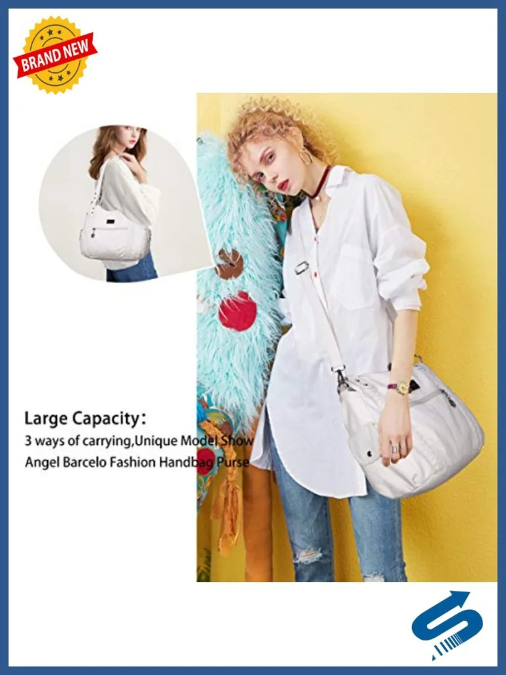 PU Leather Hobo Tote Bag Crossbody Adjustable Strap